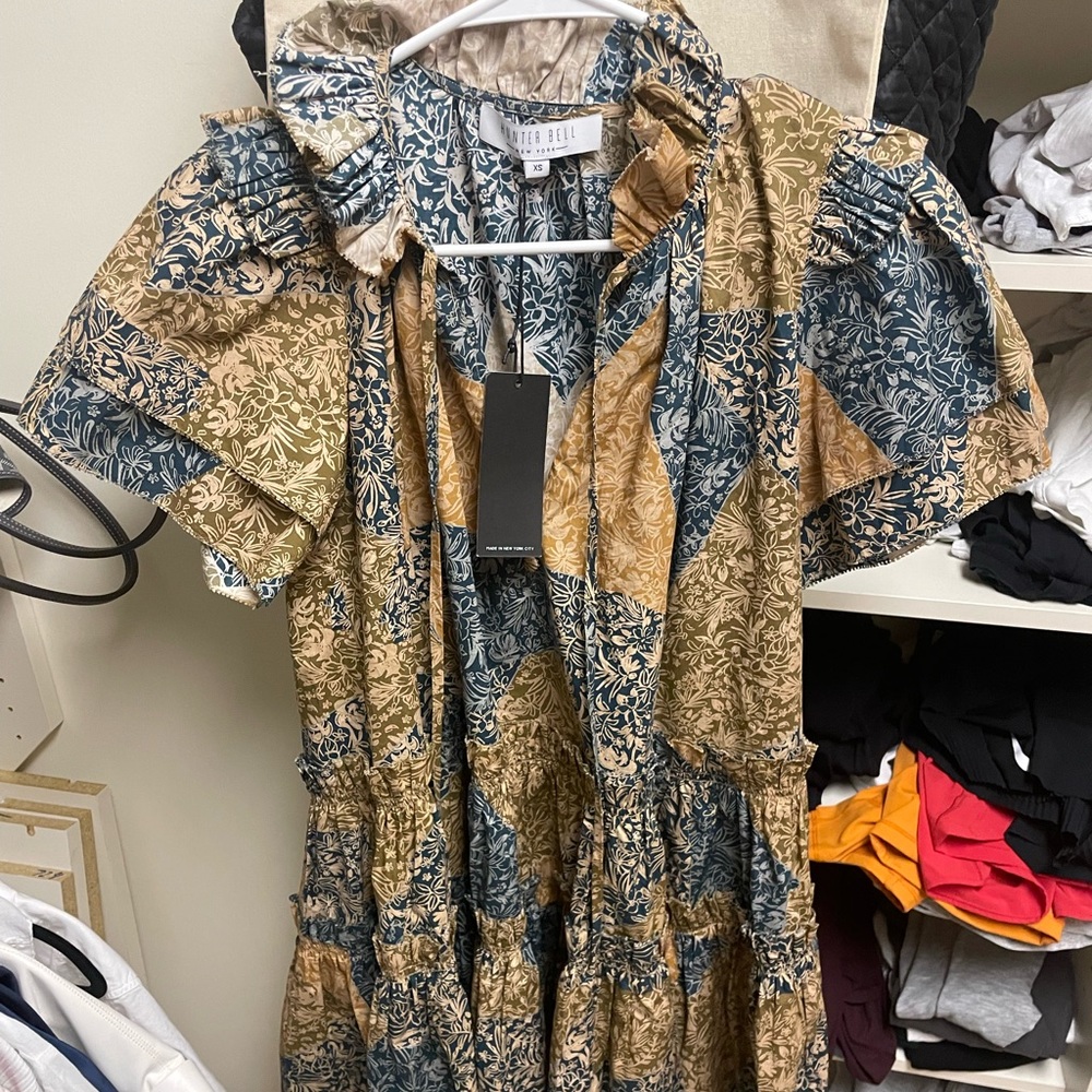 Hunter Bell Merritt Dress in Prairie Patchwork size XS NWT